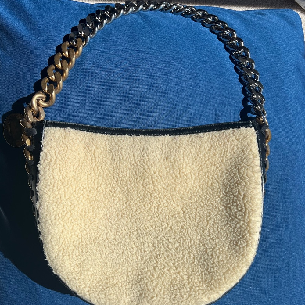 Stella McCartney Frayme silver/gold chain handbag